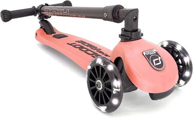 Дитячий самокат Scoot&Ride Highwaykick 3 LED, рожевий, підсвітка коліс