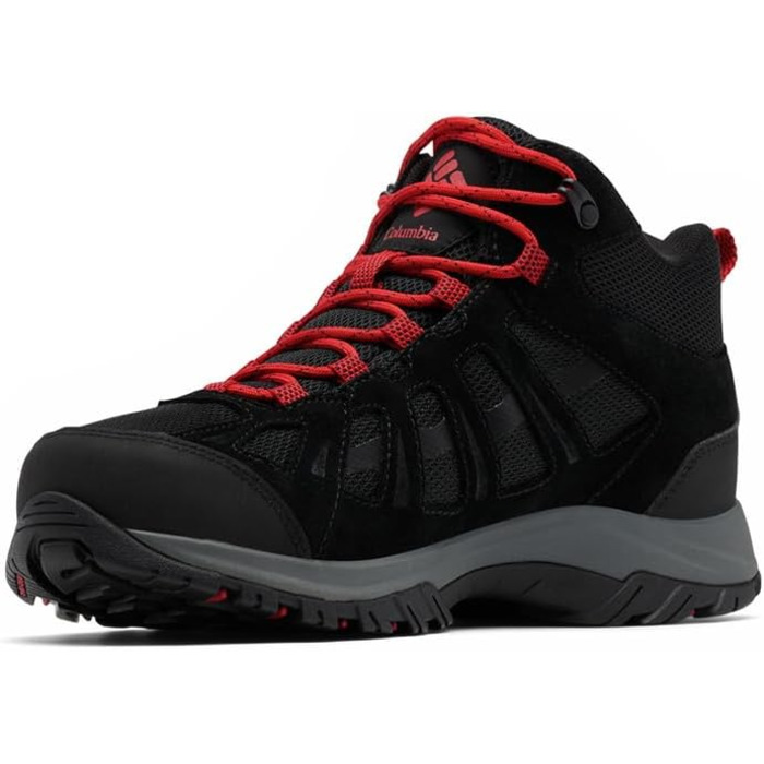Чоловічі трекінгові черевики Columbia Redmond III Mid Waterproof (40.5 EU, Black Mountain Red)
