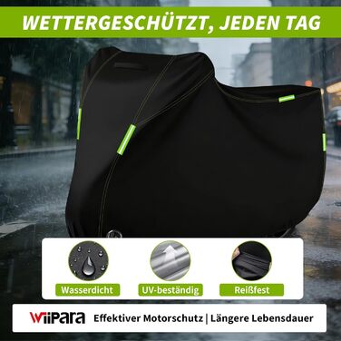 Водонепроникний чохол для мотоцикла та скутера 210D Oxford (200x105x125 см) — захисний зовнішній тент від дощу, снігу та UV-випромінювання, XXS