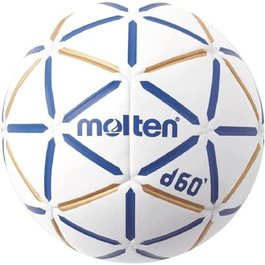 Гандбольний м'яч Molten d60 без смоли, IHF, для залу, PU поверхня, вологостійкий, латексна камера