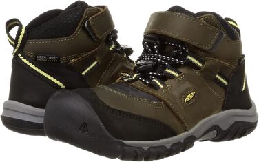 KEEN Ridge Flex Mid - водонепроникні трекінгові черевики для дітей (37 EU, Dark Olive Dusky Citron)