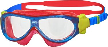 Дитяча маска для плавання Zoggs Phantom, синя/червона, універсальний розмір