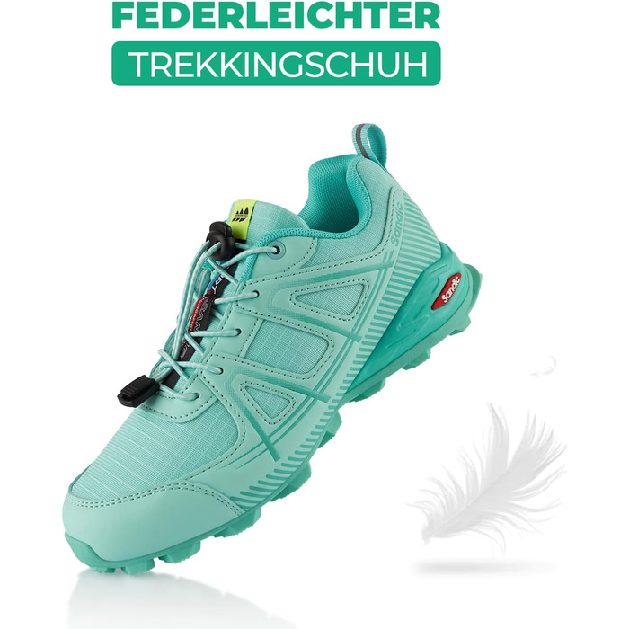 Трекінгові черевики для жінок та чоловіків, дихаючі, для трекінгу та трейлраннінгу, 37 EU, блакитні