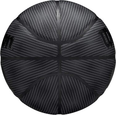 Баскетбольні м'ячі Wilson NBA Forge Pro Indoor/Outdoor, розмір 6 та 7, чорний/сріблястий. Офіційний м'яч NBA.