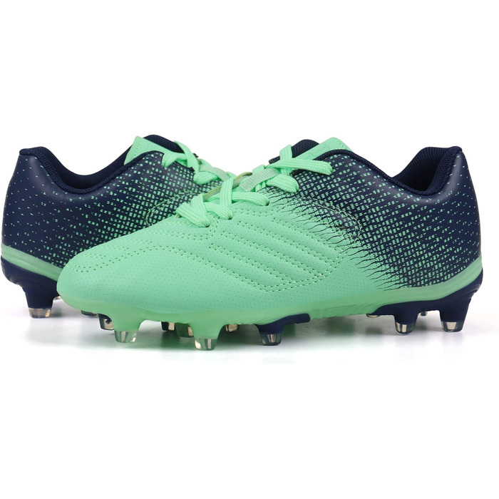 Дитячі футбольні бутси JABASIC для хлопчиків та дівчаток, спортивні, для гри на відкритих майданчиках (37 EU, зелений морський колір)