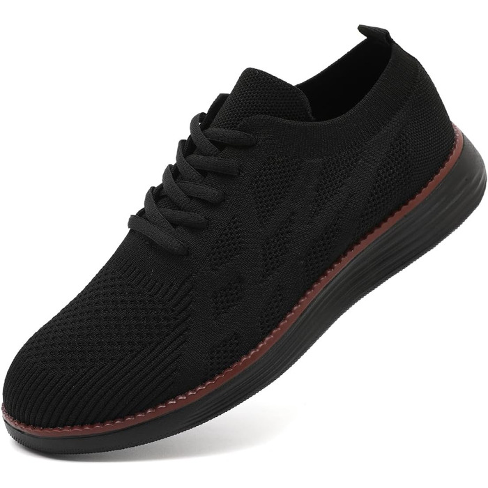 Чоловічі бігові кросівки: спортивне взуття, повсякденне взуття на плоскій підошві, чорного кольору, розмір 45 EU