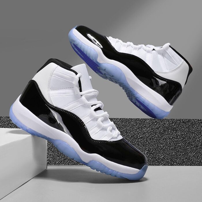 Чоловічі баскетбольні кросівки: дихаючі, з підтримкою, модні, Air, для легкоатлетики, спорту та ходьби, розмір 44 EU, Aj11g Kang Buckle