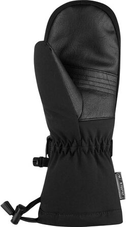 Дитячі гірськолижні рукавички Reusch Softshell з пуховим утеплювачем, чорно-сріблясті, розмір 5.5