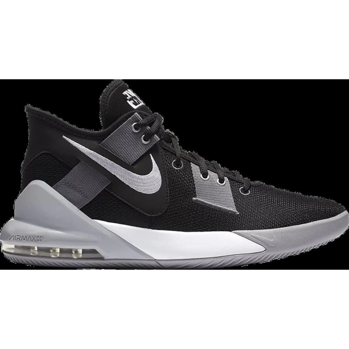 Кросівки Nike Air Max Impact 2 чорно-біло-сірі для баскетболу, артикул CQ9382 001, розмір EU 42.5