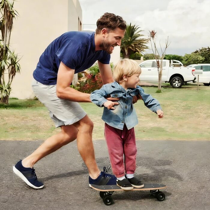 Скейтборд KO-ON 22 дюйми Mini Cruiser для початківців, підлітків, хлопчиків та дівчаток (Surf Shark)