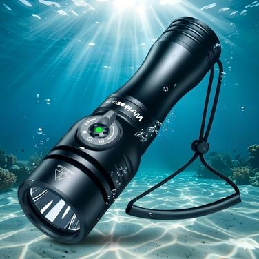 Ліхтар підводний Wurkkos DL02, 3000 люмен, LED, перезаряджуваний, IPX8, чорний (6000K)
