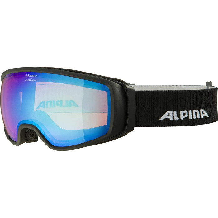 ALPINA DOUBLE JACK Q-LITE — дзеркальна OTG лижна маска для дорослих з посиленим контрастом та 100% UV-захистом