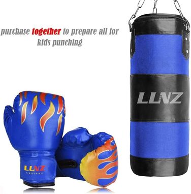 Боксерські рукавички для дітей Kinder Boxhandschuhe 6OZ/8OZ для MMA, муай-тай, кікбоксингу та тренувань на боксерській груші (8OZ, блакитні)