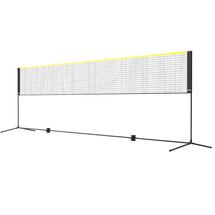 Набір для бадмінтону VEVOR: регульована висота, сітка для волейболу, сітка для піклболу, тенісна сітка, комплект з ракетками та м'ячами