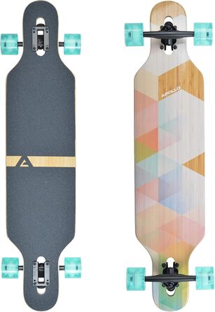 Лонгборд Apollo Nauro, комплектний, ABEC підшипники, Drop Through, фрірайд, круїзер