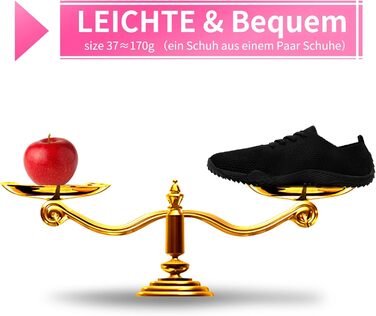 Жіночі кросівки Barfuss - легкі та зручні тапочки для дому та занять спортом, чорного кольору, розмір 39 EU