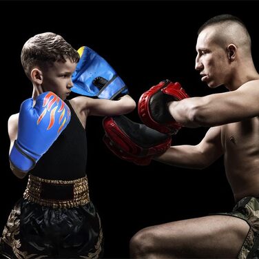 Боксерські рукавички для дітей 3-12 років, 6 oz, червоні. Боксерські рукавички для спарингу, PU, 6 oz