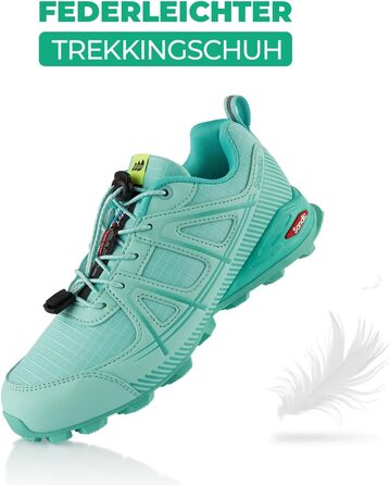 Трекінгові черевики для жінок та чоловіків, дихаючі, для трекінгу та трейлраннінгу, 37 EU, блакитні