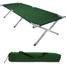 Розкладне ліжко BB Sport XXL для кемпінгу, 210x72x45 см, сталевий каркас, міцна тканина Oxford 600D, до 200 кг, з сумкою