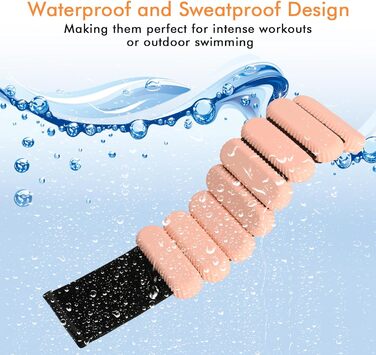 Ваги для зап'ясть та щиколоток для жінок та чоловіків, регульовані, силіконові, для фітнесу, йоги, бігу, танців - рожеві