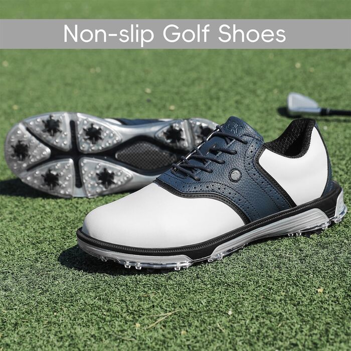 Гольф-взуття чоловіче ULTIANT, водонепроникне, без шипів, класичне, зручне, синього кольору, 46 EU