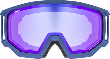 Лижна маска uvex athletic FM унісекс, категорія фільтра 2, протизапотівання, navy matt/blue-radar