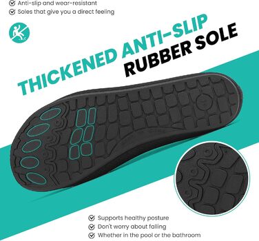 Чоловічі та жіночі аквашузи для плавання та відпочинку на пляжі. Легкі, швидковисихаючі, з антиковзким покриттям. Розмір 41 EU, чорний колір