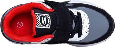 Дитячі спортивні кросівки для занять у залі: дихаючі, легкі, для бігу та активного відпочинку, чорно-червоні, 34 EU