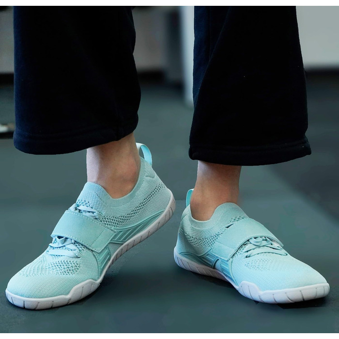 Eagsouni Барфутижні кросівки для чоловіків та жінок, фітнес, Outdoor, зручні, легкі, дихаючі, широка передня частина, спортивні, для бігу по вулицях, антиковзаючі, розмір 38 EU, зелені