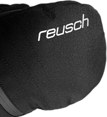 Жіночі гірськолижні рукавиці Reusch — водонепроникні та теплі, з подовженим манжетом, чорно-сірі, розмір 8