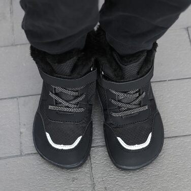 Дитячі зимові балетки Kinder: теплі, непромокаючі, для активного відпочинку та трекінгу, EU25-36, чорний