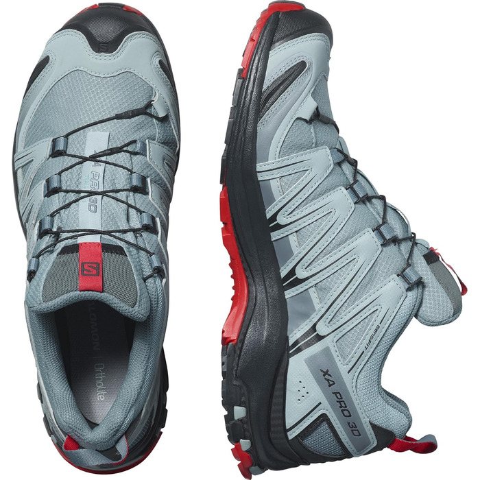 Чоловічі трекінгові черевики Salomon XA PRO 3D Gore-TEX 44 2/3 EU Lead Black Barbados Cherry