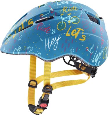 Дитячий велосипедний шолом uvex Kid 2 cc, легкий, розмір 46-52 см, регульований, можливість встановлення LED-підсвітки, дитячий дизайн