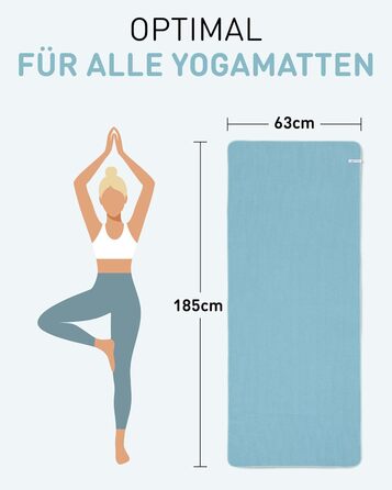 Рушник для йоги Fit-Flip з мікрофібри: антиковзаюча поверхня, швидковисихаючий, 185x63 см (Raspberry)