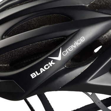 Велосипедний шолом Black Crevice для дорослих, унісекс, MTB, дихаючий, регульований, розмір XS/S (50-54 см), чорний