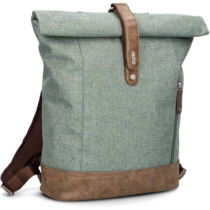 Рюкзак Zwei Olli O24 Rolltop 15 л водонепроникний, міцний, у стилі канвас, для школи та ноутбука, для підлітків, жінок і чоловіків