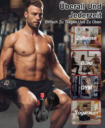 Тренування стегон та тазу: тренажер для жінок та чоловіків, чорний | Фітнес обладнання для дому