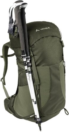 Туристичний рюкзак VAUDE Brenta 36+6 л, водонепроникний, з дощовиком, для жінок і чоловіків, зручний трекінговий рюкзак з практичними відділеннями, колір хакі