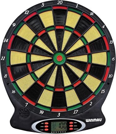 Електронна дартс-дошка WINMAU Ton Machine з м'якими наконечниками та дротиками