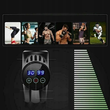 Професійний перкусійний масажер для тіла та спини Massage Gun Pro, потужний акумуляторний пістолет-масажер