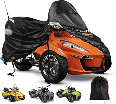 Чохол для триколісного мотоцикла Trike, водонепроникний, 420D Oxford, Honda Trike Shelter, 300x150x120 см
