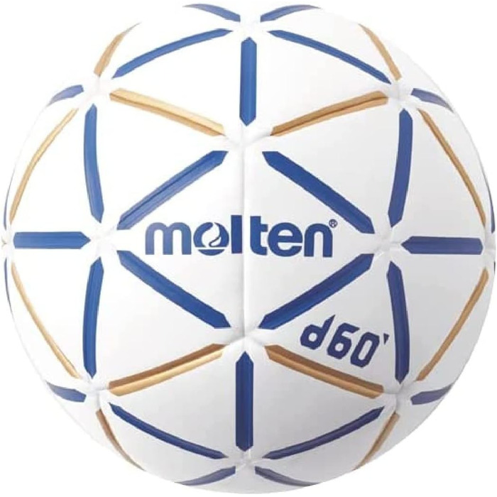 Гандбольний м'яч Molten d60 без смоли, IHF, для залу, PU поверхня, вологостійкий, латексна камера