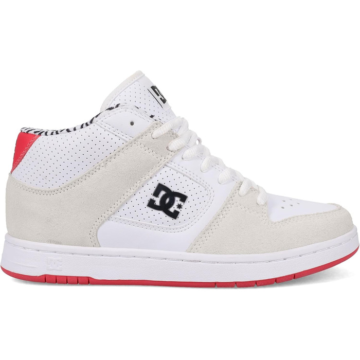 Кросівки DC Shoes Manteca Mid для жінок, чорно-білі (40 EU, білий, рожевий, чорний)