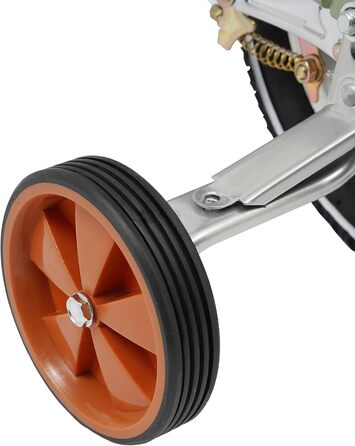 Дитяче велосипед 12 дюймів, регульована висота, з додатковими колесами та кошиком, для дітей 2-4 років, зелений