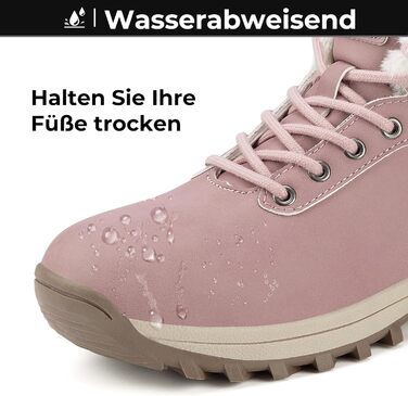 Зимові черевики Mishansha для чоловіків та жінок, теплі, з підкладкою, зимові чоботи, Outdoor, 36-48 EU (40 EU, Рожевий)