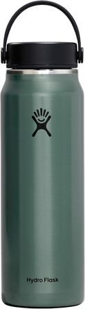 Пляшка для води Hydro Flask Trail Series 907 г, легка, з широкою гнучкою кришкою, подвійна вакуумна ізоляція, колір Serpentin