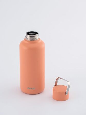 Пляшка для води EQUA Timeless, нержавіюча сталь, 1000 мл, BPA-free, герметична, довговічна, багаторазова, абрикосова