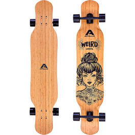 Longboard Apollo Dancer 46x9,5 дюймів, ABEC 9, стильний круїзер для денсингу, трюків і катання, для професіоналів та новачків