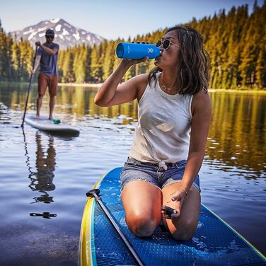 Термобутилка HYDRO FLASK 621 мл з нержавіючої сталі, ізольована спортивна пляшка з герметичною кришкою Flex Cap, стандартна шийка, Pineapple, придатна для миття в посудомийній машині