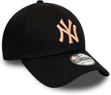 Кепка New Era MLB 39Thirty Yankees (Чорно-рожева, L-XL) - Оригінальна бейсболка